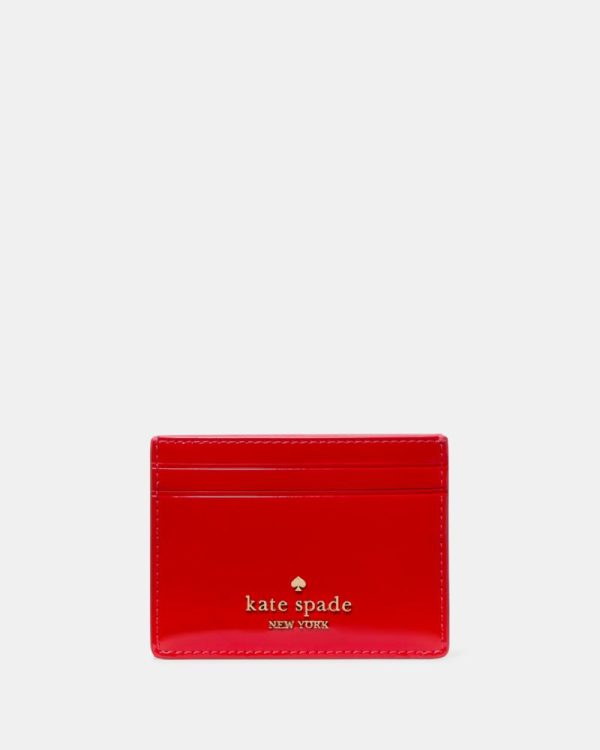Kate Spade Outlet Patent Small Slim Card Holder - Preorder