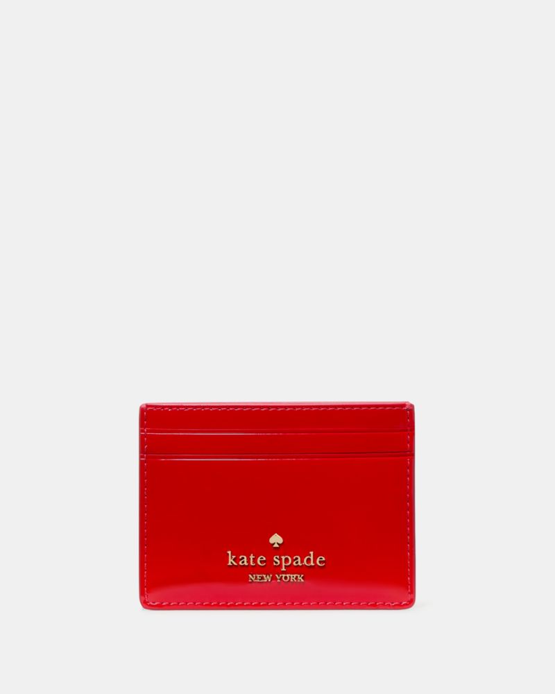 Kate Spade Outlet Patent Small Slim Card Holder - Preorder