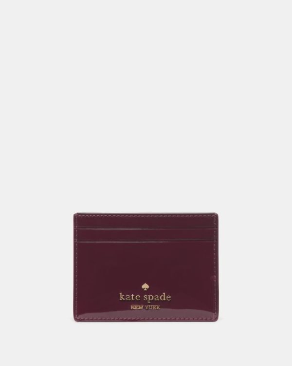 Kate Spade Outlet Patent Small Slim Card Holder - Preorder