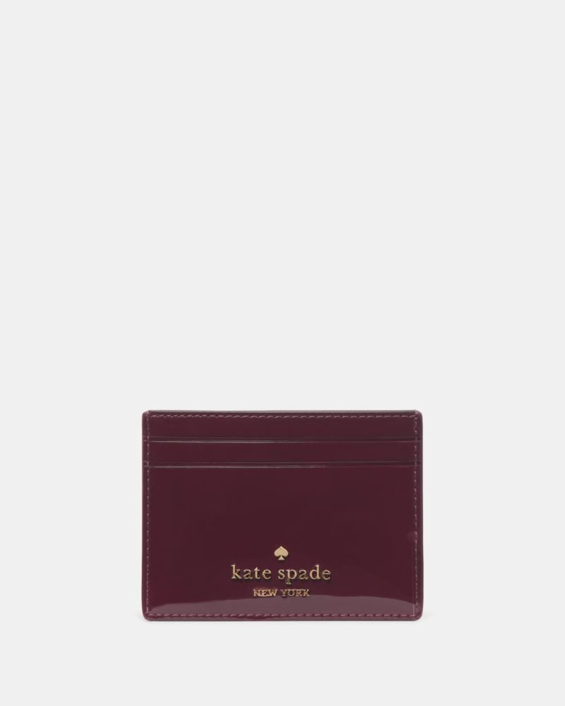 Kate Spade Outlet Patent Small Slim Card Holder - Preorder