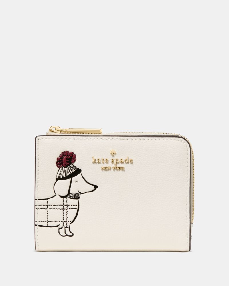 Kate Spade Outlet Charlie Dachshund Small L-zip Wallet - Preorder