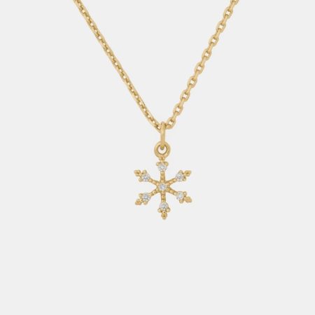 Kate Spade Outlet You're A Gem Pave Snowflake Pendant - Preorder — Clear/Gold