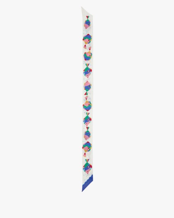 Kate Spade Outlet Rainbow Fish Skinny Scarf - Preorder