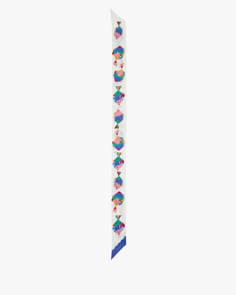 Kate Spade Outlet Rainbow Fish Skinny Scarf - Preorder