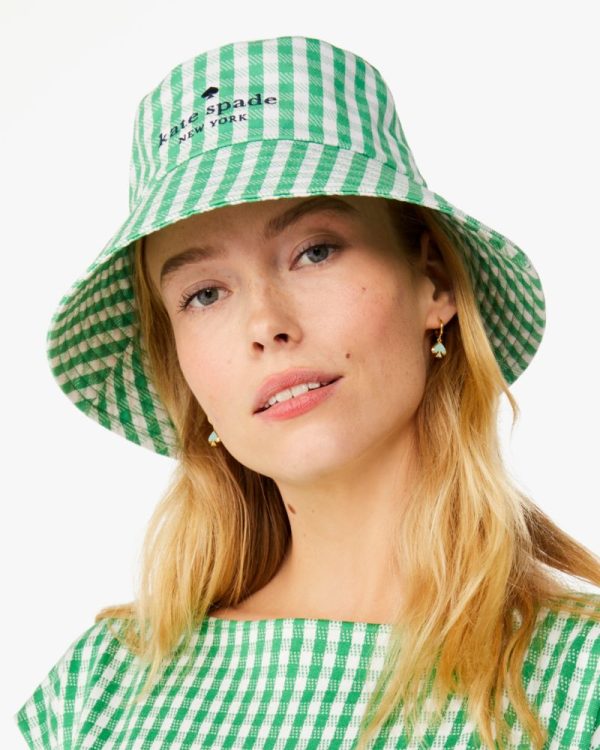 Kate Spade Outlet Jazzy Gingham Bucket Hat - Preorder