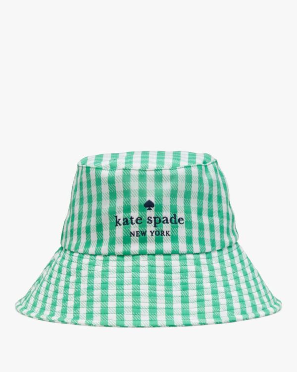 Kate Spade Outlet Jazzy Gingham Bucket Hat - Preorder