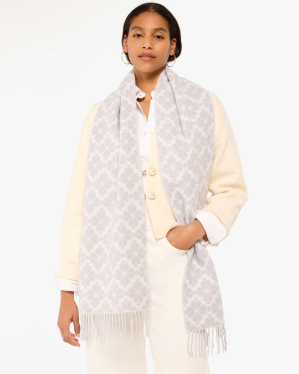 Kate Spade Outlet Spade Flower Cashmere Scarf - Preorder