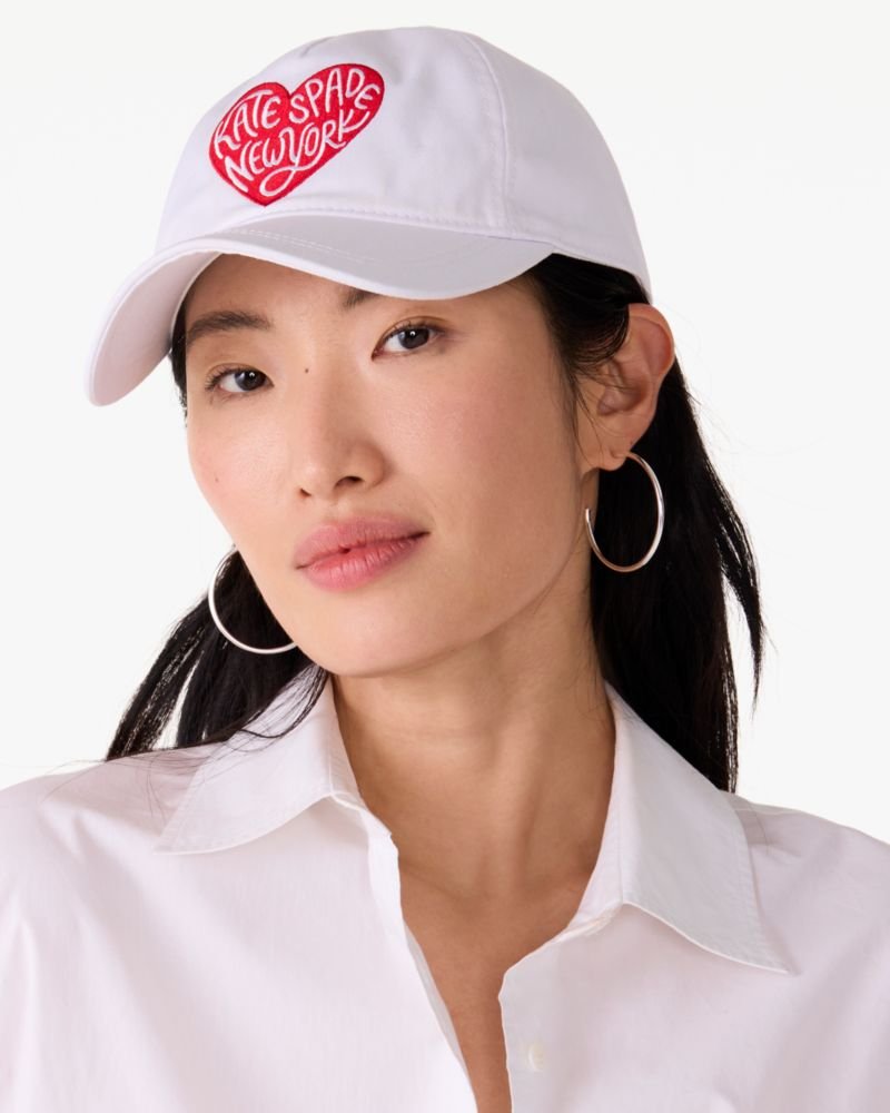 Kate Spade Outlet Heart Script Baseball Cap - Preorder