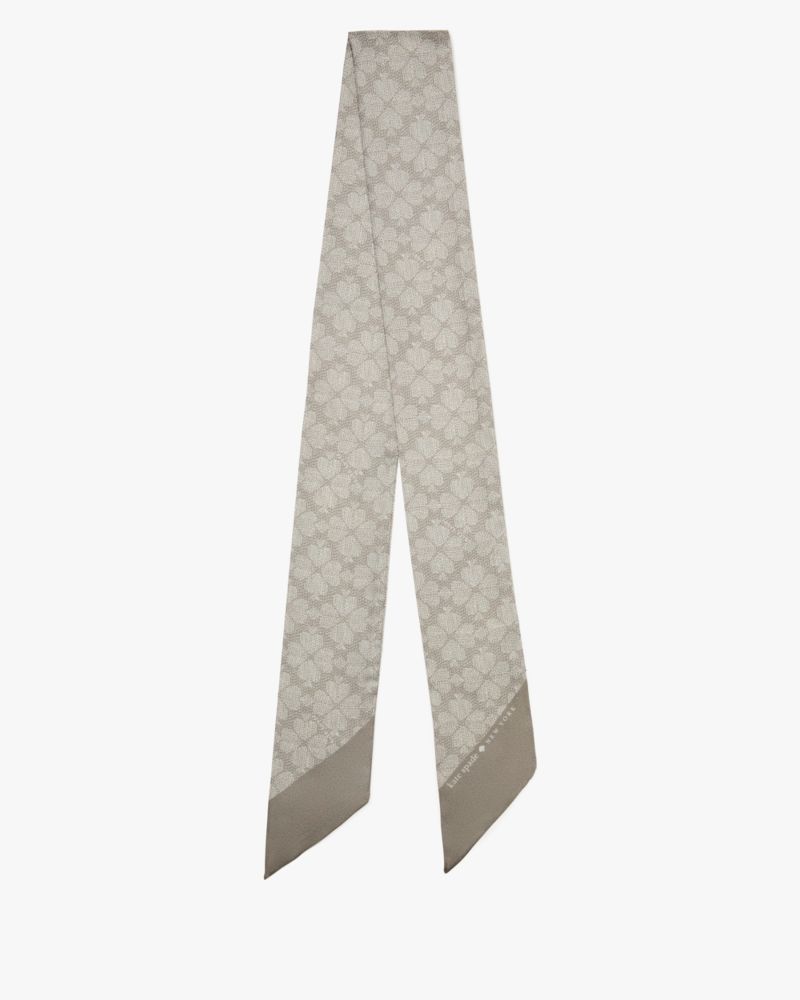 Kate Spade Outlet Textured Spade Flower Skinny Scarf - Preorder