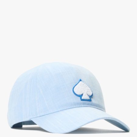 Kate Spade Outlet Chambray Spade Baseball Cap - Preorder — Astral Blue
