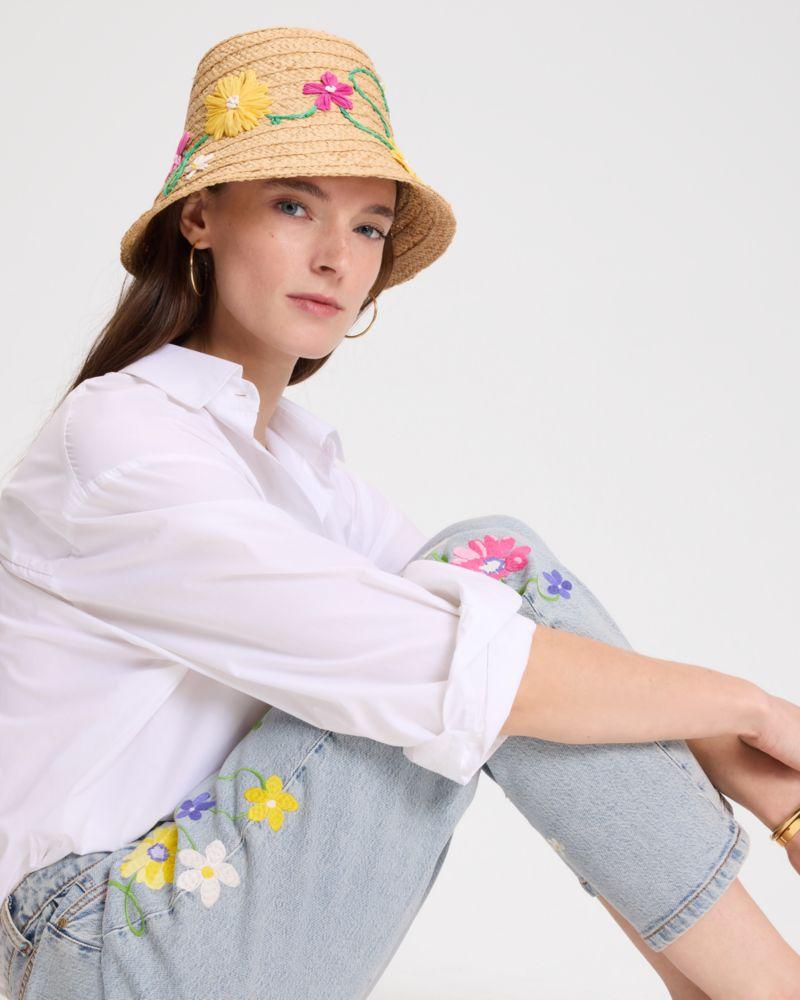Kate Spade Outlet Floral Embroidered Sunhat - Preorder - Image 2