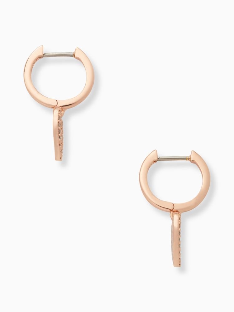 Kate Spade Outlet Yours Truly Pave Heart Drop Earrings - Preorder