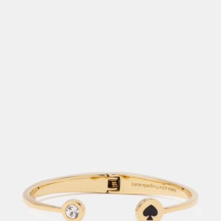 Kate Spade Outlet Spot The Spade Open Hinge Bangle - Preorder — Black