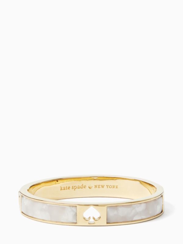 Kate Spade Outlet Hole Punch Spade Hinge Bangle - Preorder
