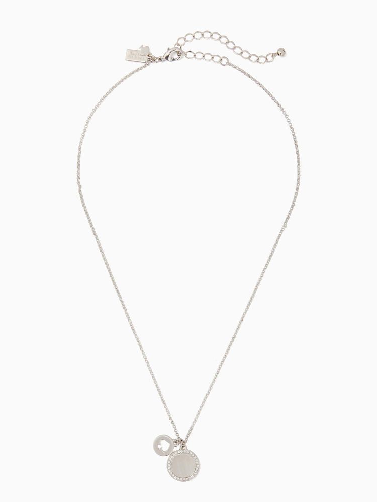 Kate Spade Outlet Spot The Spade Pave Charm Pendant Necklace - Preorder