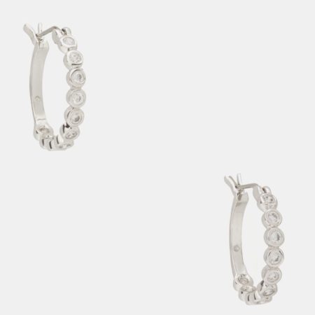 Kate Spade Outlet Full Circle Huggies - Preorder — Clear/Silver
