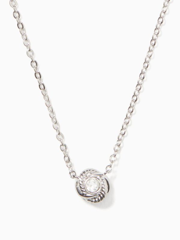 Kate Spade Outlet Infinity And Beyond Knot Mini Pendant Necklace - Preorder