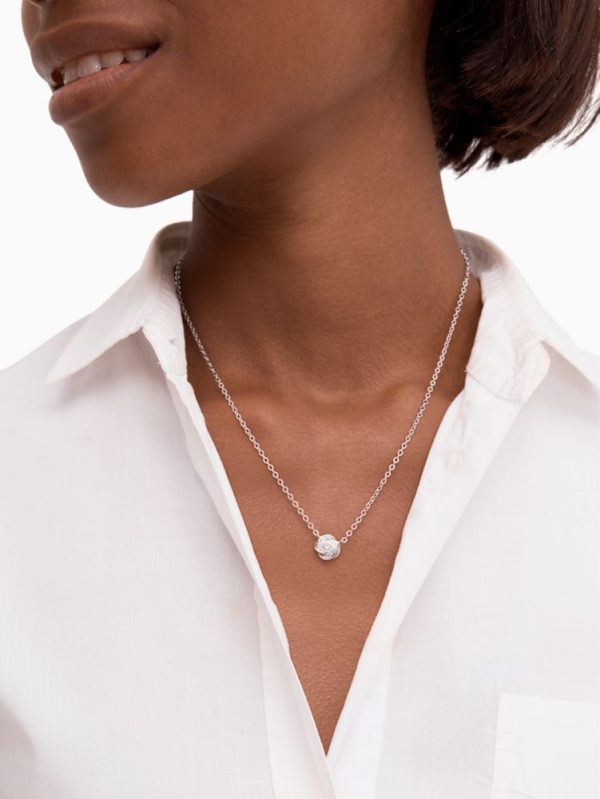 Kate Spade Outlet Infinity And Beyond Knot Mini Pendant Necklace - Preorder