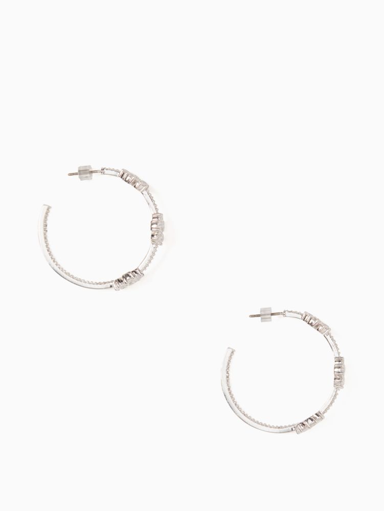 Kate Spade Outlet Gleaming Gardenia Flower Hoops - Preorder