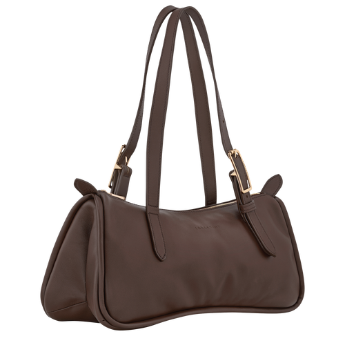 Longchamp Le Cadence L Shoulder Bag Mocha full grain leather 2026