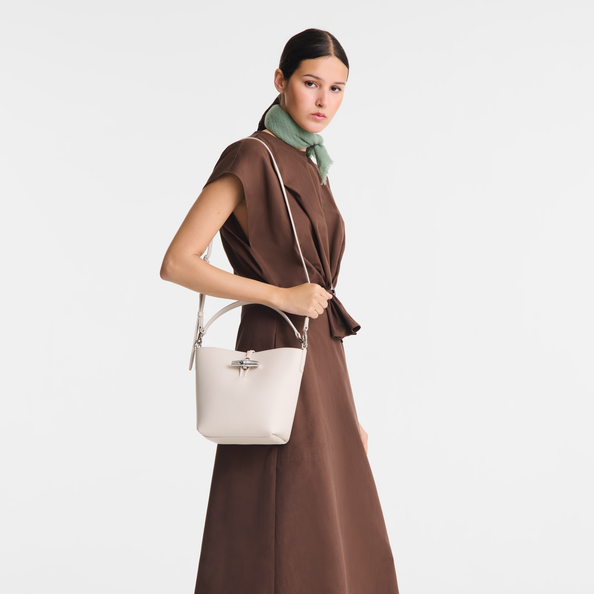 Longchamp Le Cadence S Bucket Bag Vanilla 10393HJZ552 Fall Winter 2026