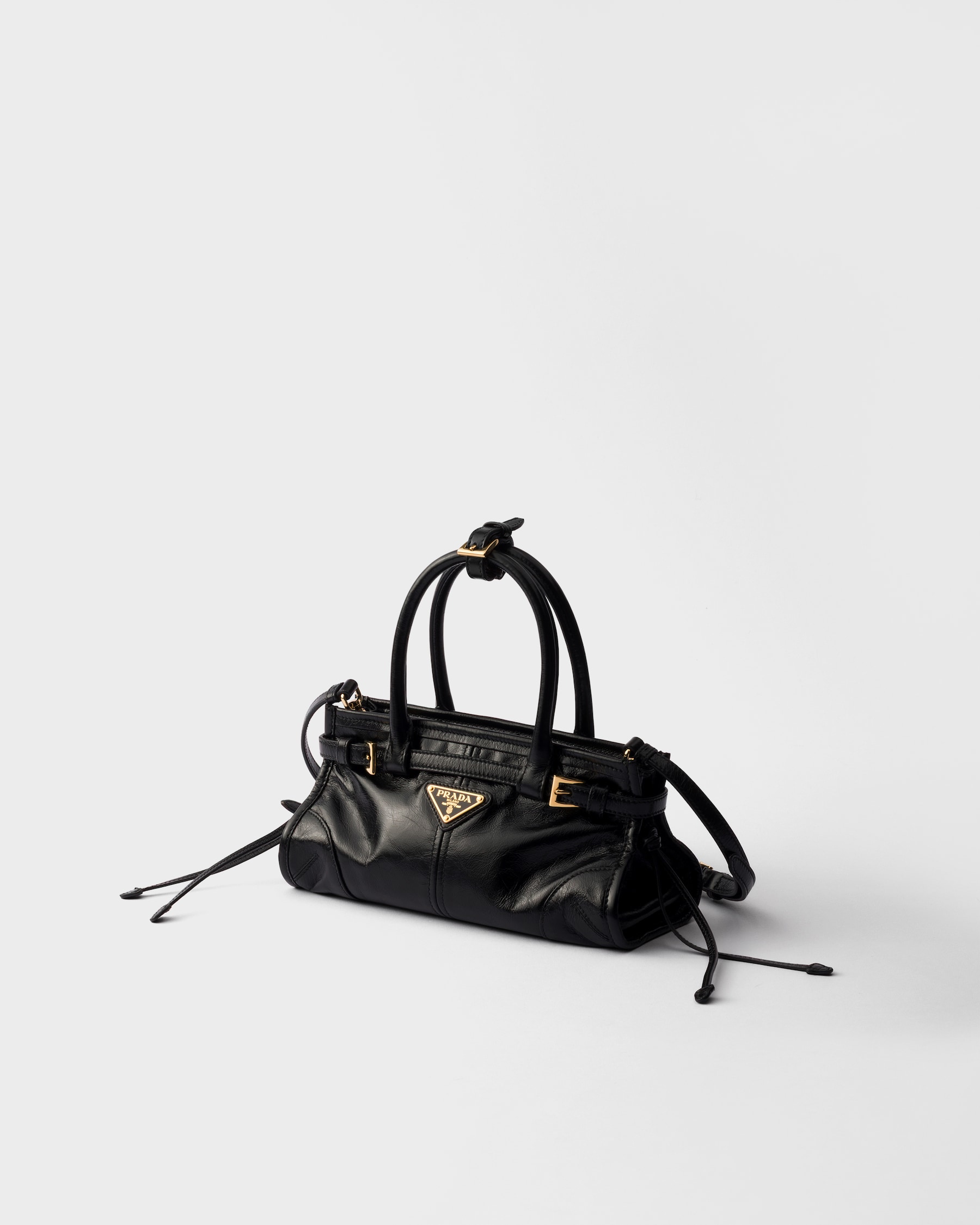 Prada Bonnie Leather Mini Handbag black calfskin Fall Winter 2026