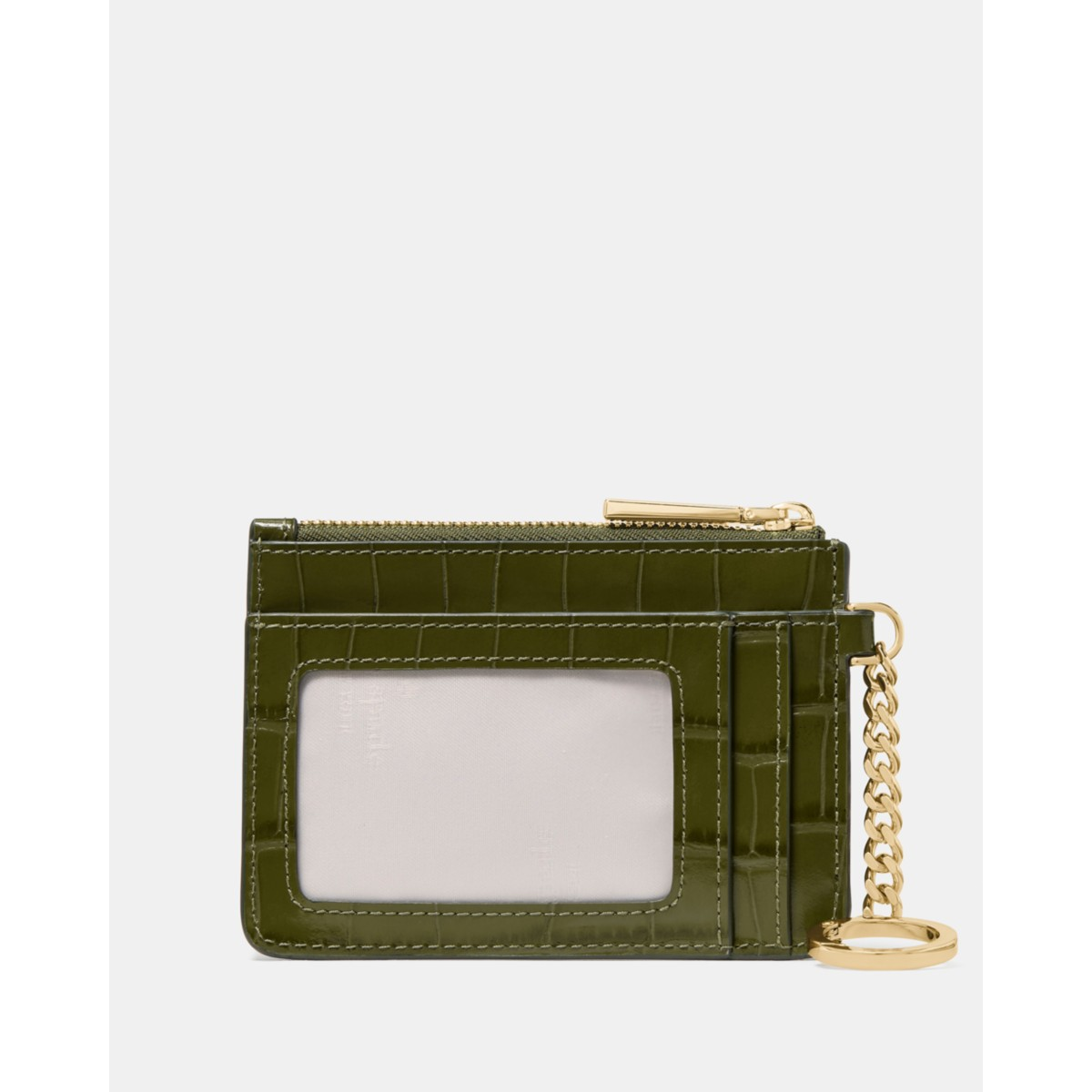 Kate Spade Croc Embossed Key Ring Card Holder - Preorder — Enchanted Green