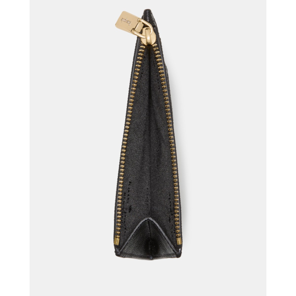 Kate Spade Textured Patent Large Slim Card Holder - Preorder — Black