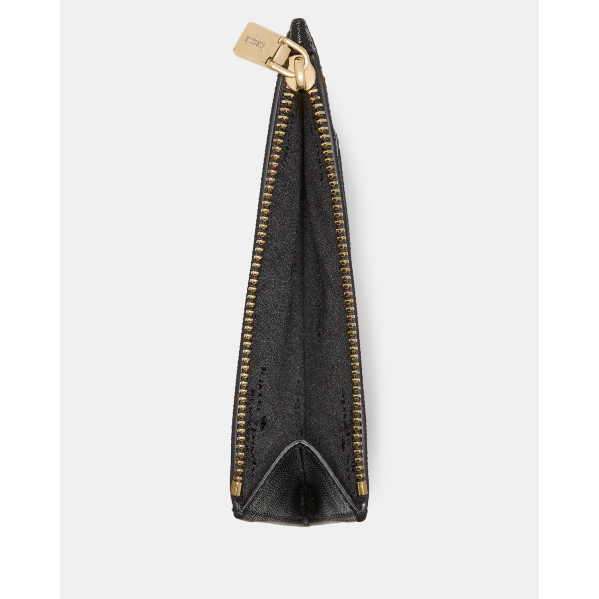 Kate Spade Textured Patent Large Slim Card Holder - Preorder — Black