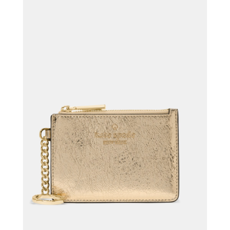 Kate Spade Metallic Key Ring Card Holder - Preorder — Gold (700)