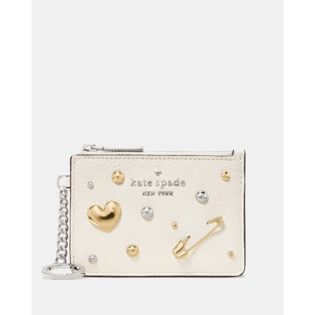 Kate Spade Charmed Key Ring Card Holder - Preorder — Meringue Multi (100)