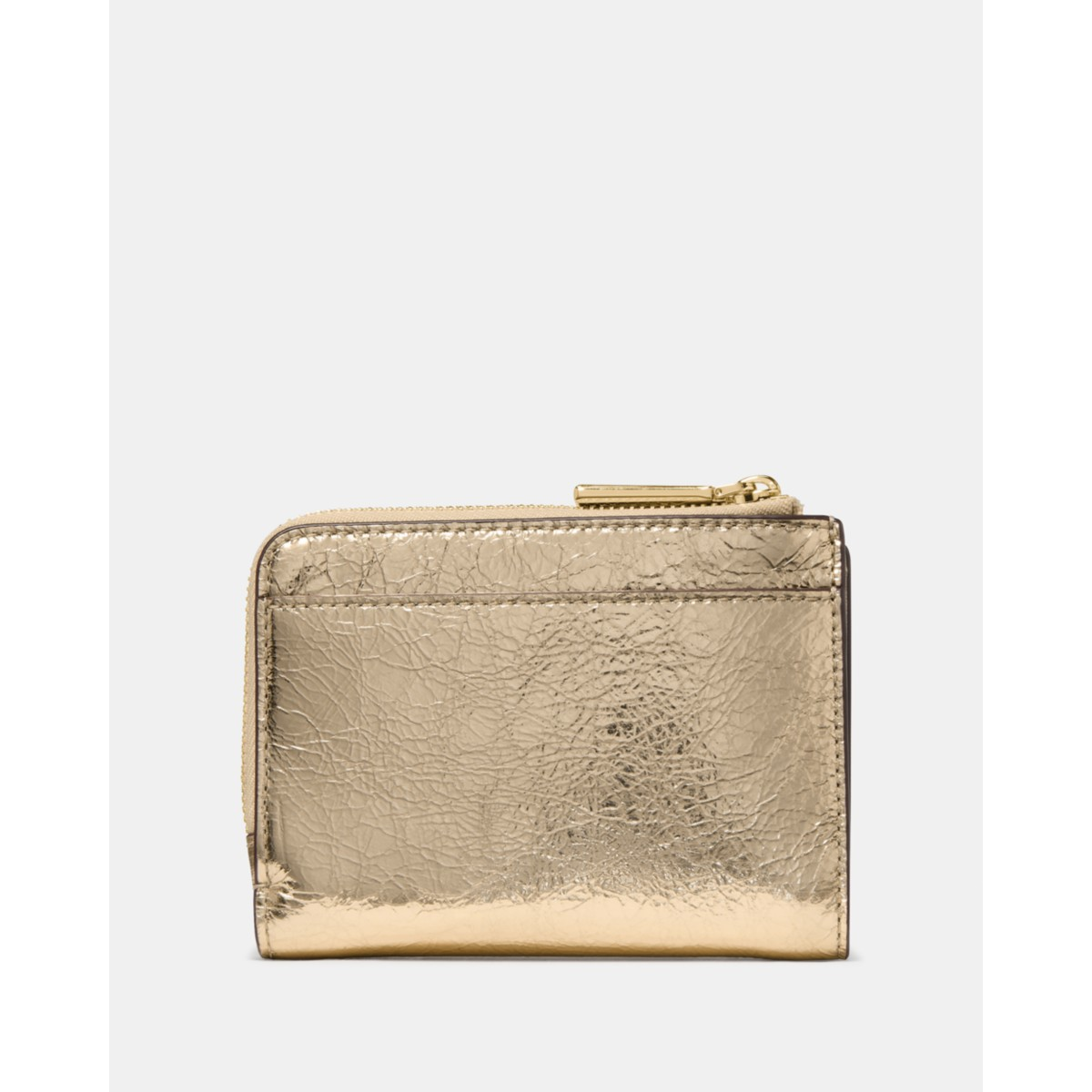 Kate Spade Metallic Small L-zip Wallet - Preorder — Gold