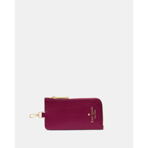Kate Spade Card Case Lanyard - Preorder — Dark Raspberry