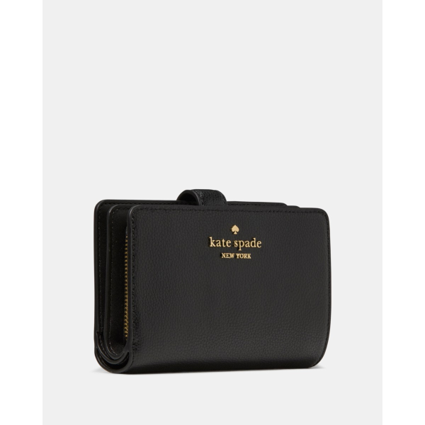 Kate Spade Medium Bifold Wallet - Preorder — Black