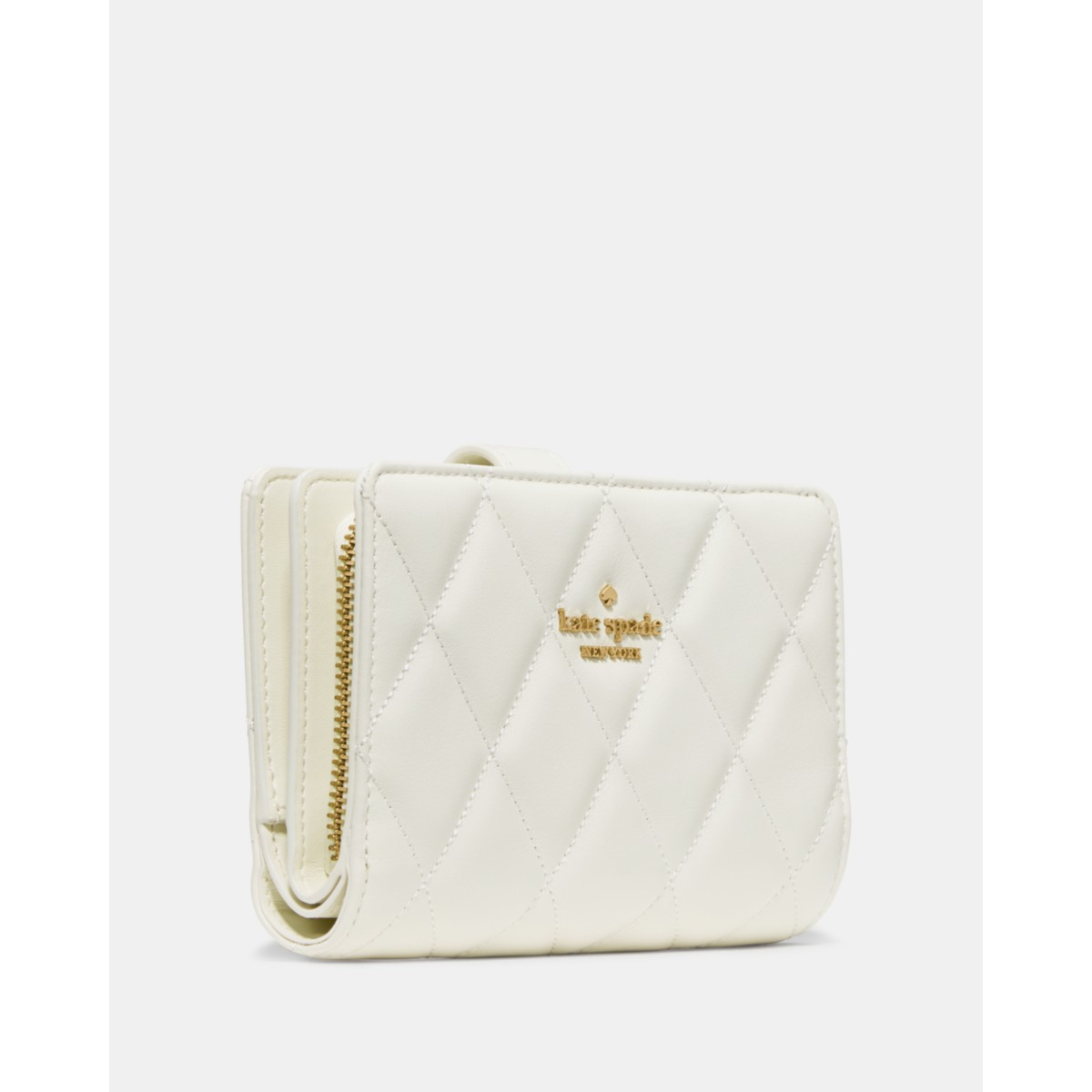 Kate Spade Quilted Medium Bifold Wallet - Preorder — Meringue