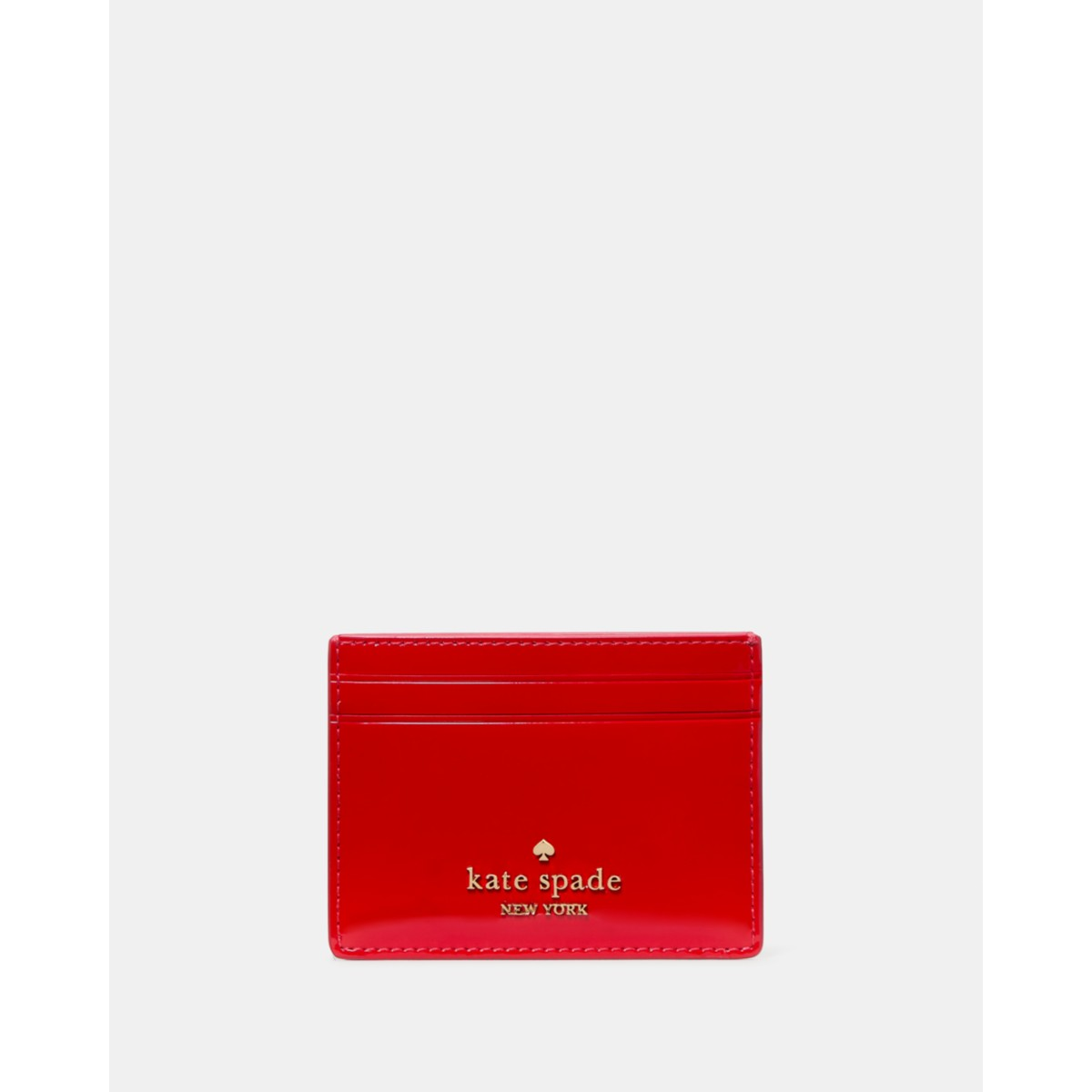 Kate Spade Patent Small Slim Card Holder - Preorder — KS Bright Red