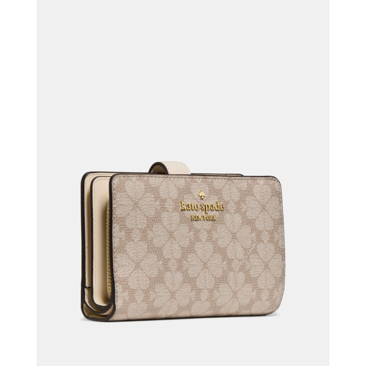 Kate Spade Spade Flower Medium Bifold Wallet - Preorder — Dark Beige Moon Dust