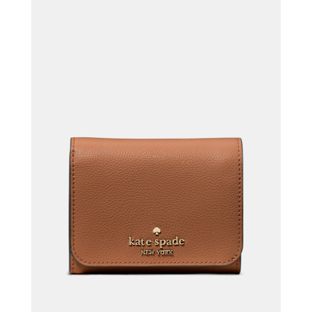 Kate Spade Small L-zip Flap Wallet - Preorder — Warm Gingerbread (200)