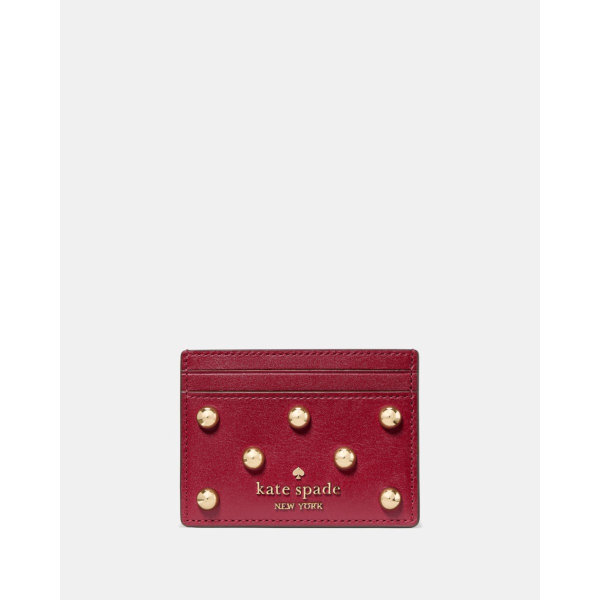 Kate Spade Studded Small Slim Card Holder - Preorder — Red Jam