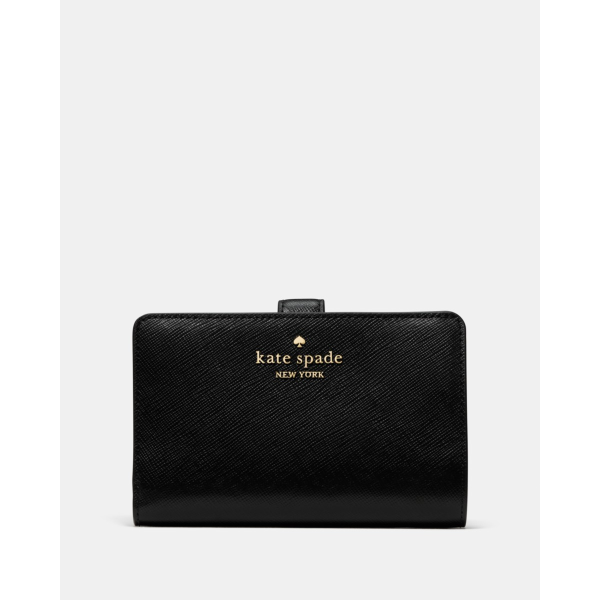 Kate Spade Medium Bifold Wallet - Preorder — Black