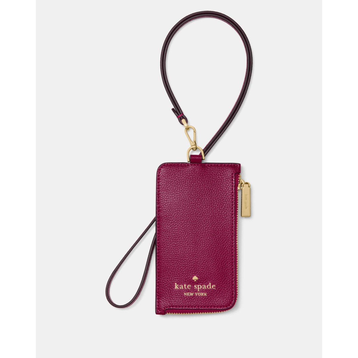 Kate Spade Card Case Lanyard - Preorder — Dark Raspberry