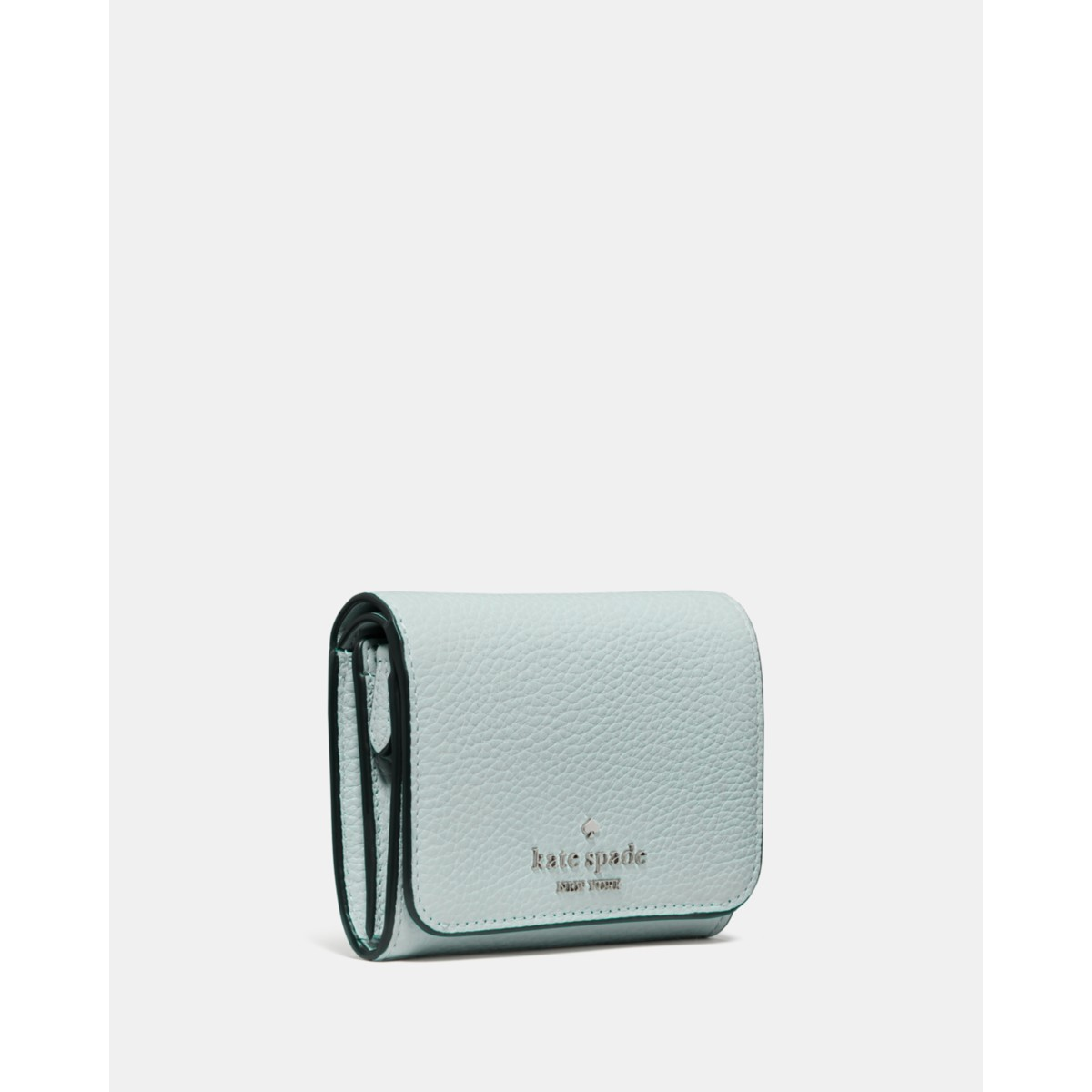 Kate Spade Small L-zip Flap Wallet - Preorder — Lake Mist