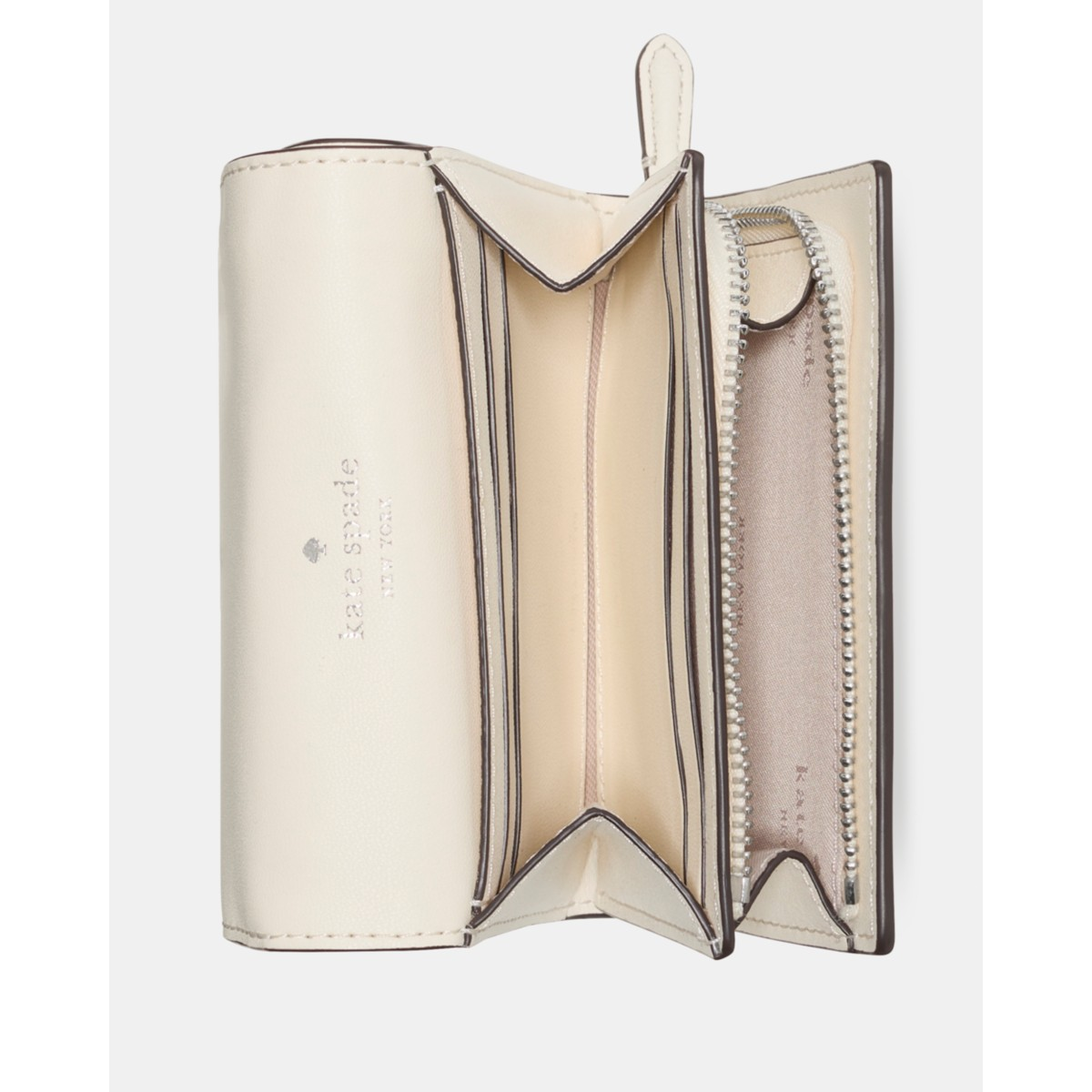 Kate Spade Studded Small L-zip Wallet - Preorder — Meringue