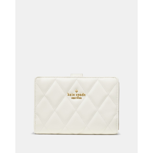 Kate Spade Quilted Medium Bifold Wallet - Preorder — Meringue