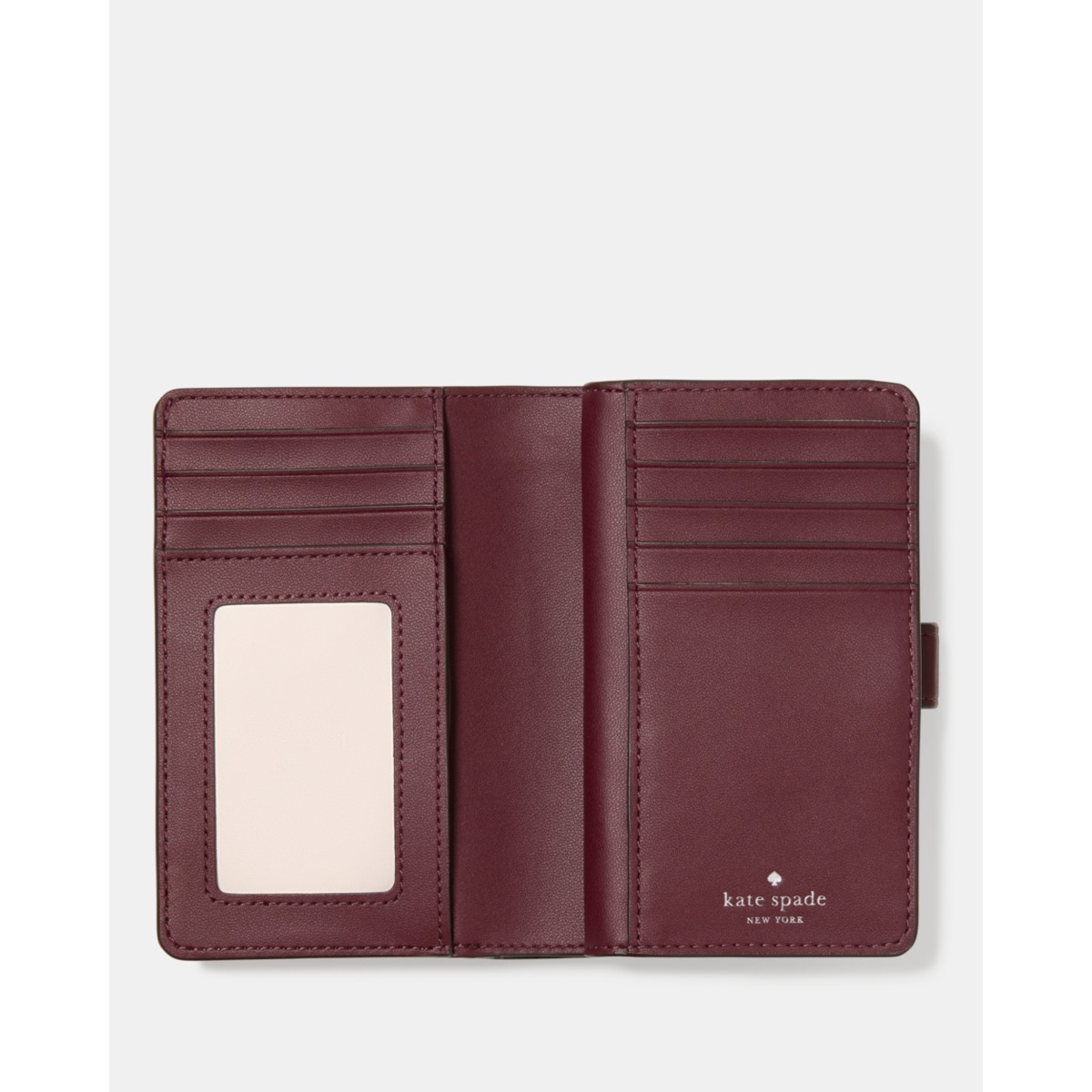Kate Spade Floral Medium Bifold Wallet - Preorder — Rose Smoke Multi