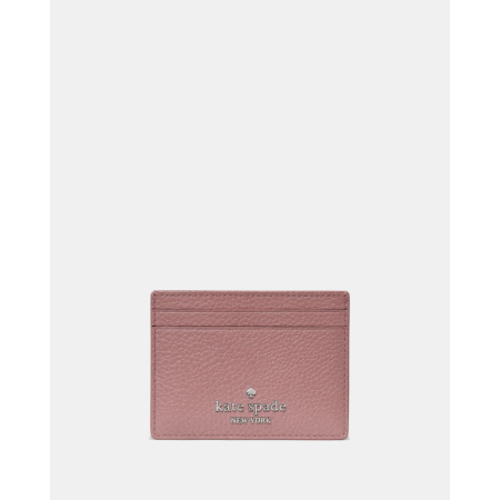Kate Spade Small Slim Card Holder - Preorder — Dusk Rose (650)