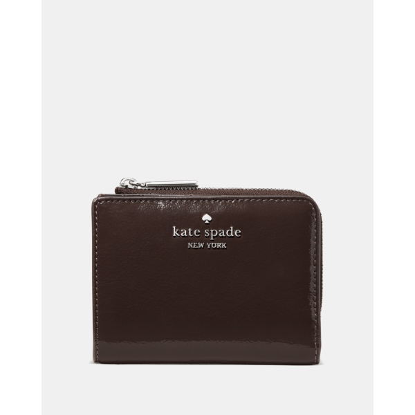 Kate Spade Shiny Leather Small L-zip Wallet - Preorder — Hot Fudge