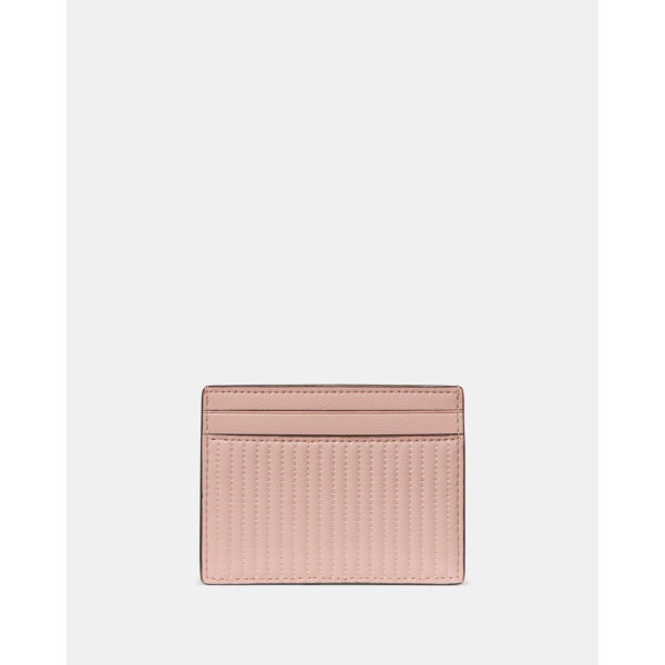 Kate Spade Shiny Quilted Small Slim Card Holder - Preorder — Rose Smoke