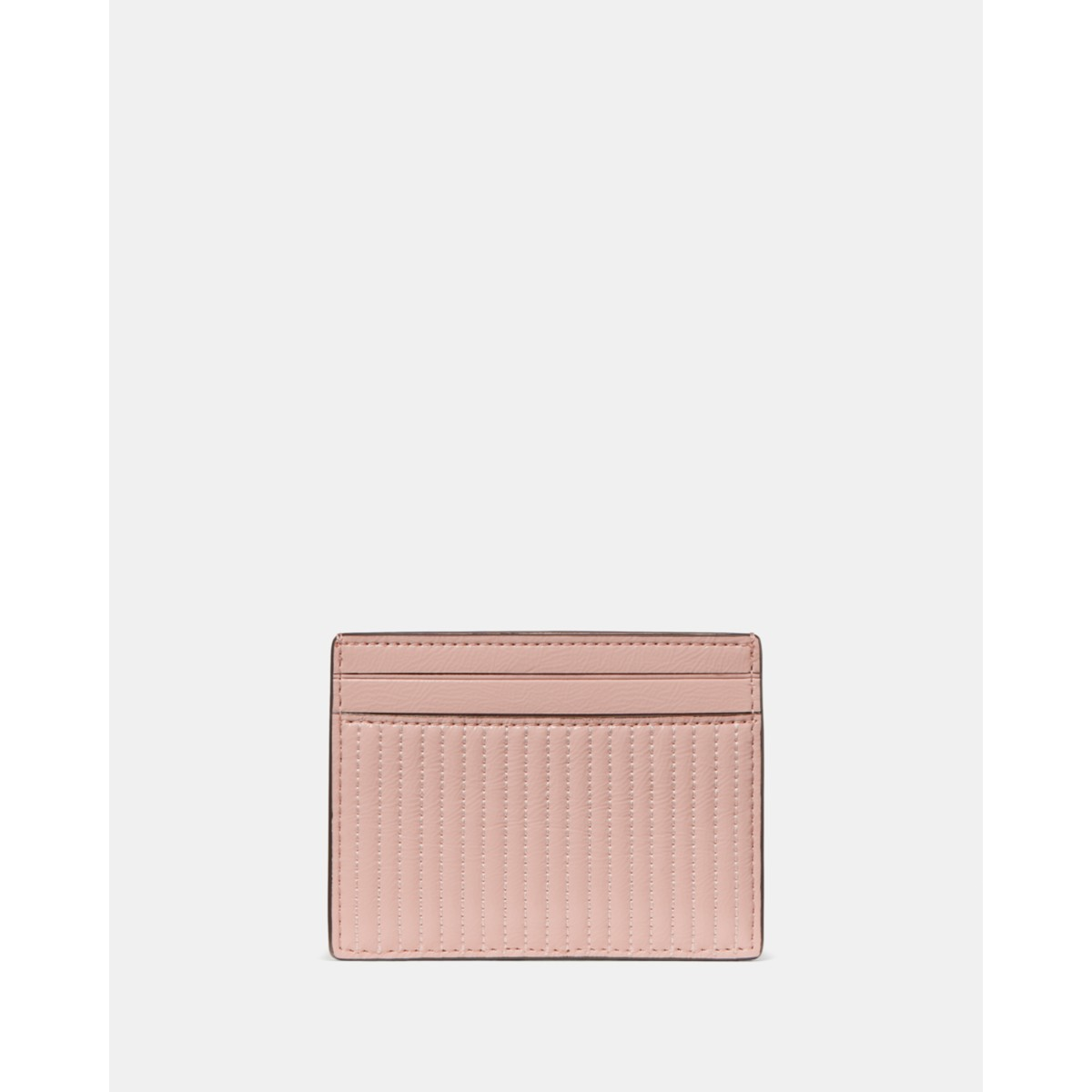Kate Spade Shiny Quilted Small Slim Card Holder - Preorder — Rose Smoke