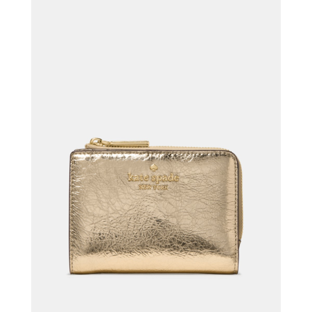 Kate Spade Metallic Small L-zip Wallet - Preorder — Gold (700)